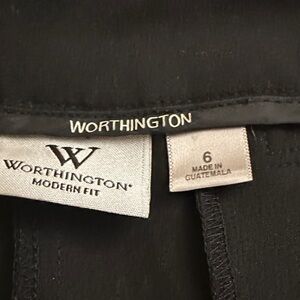 Worthington Black Modern Fit crop pants